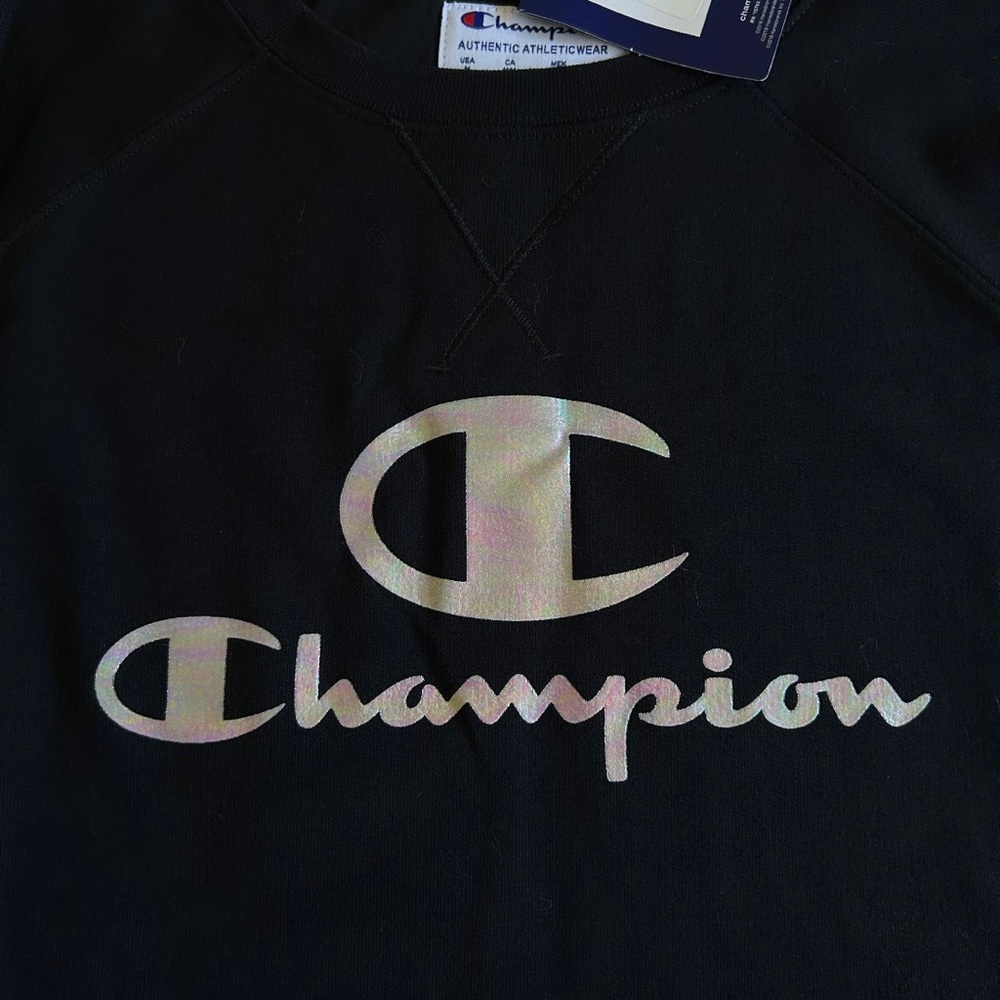 NEW WITH TAGS black champion sweatshirt